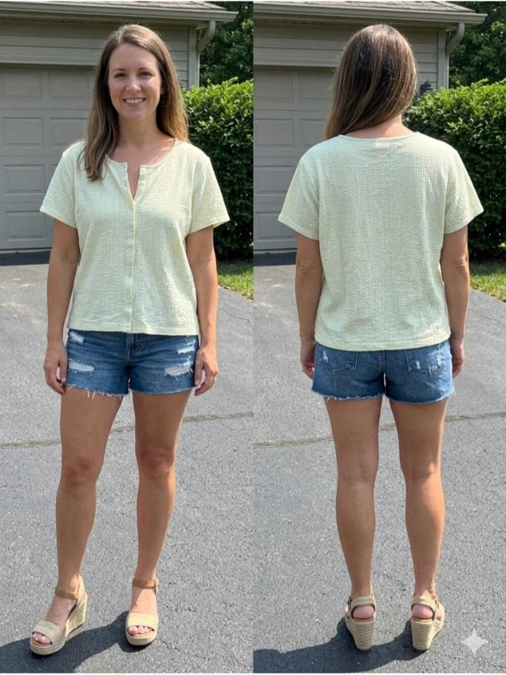 Vintage L.L. Bean Seersucker Cardigan Shirt Women's XL Pastel Green Button Up